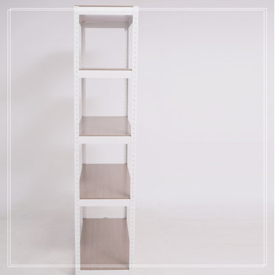 5 Tier Adjustable Garage Storage Shelving Heavy Duty Metal Storage Utility Rack Shelf
