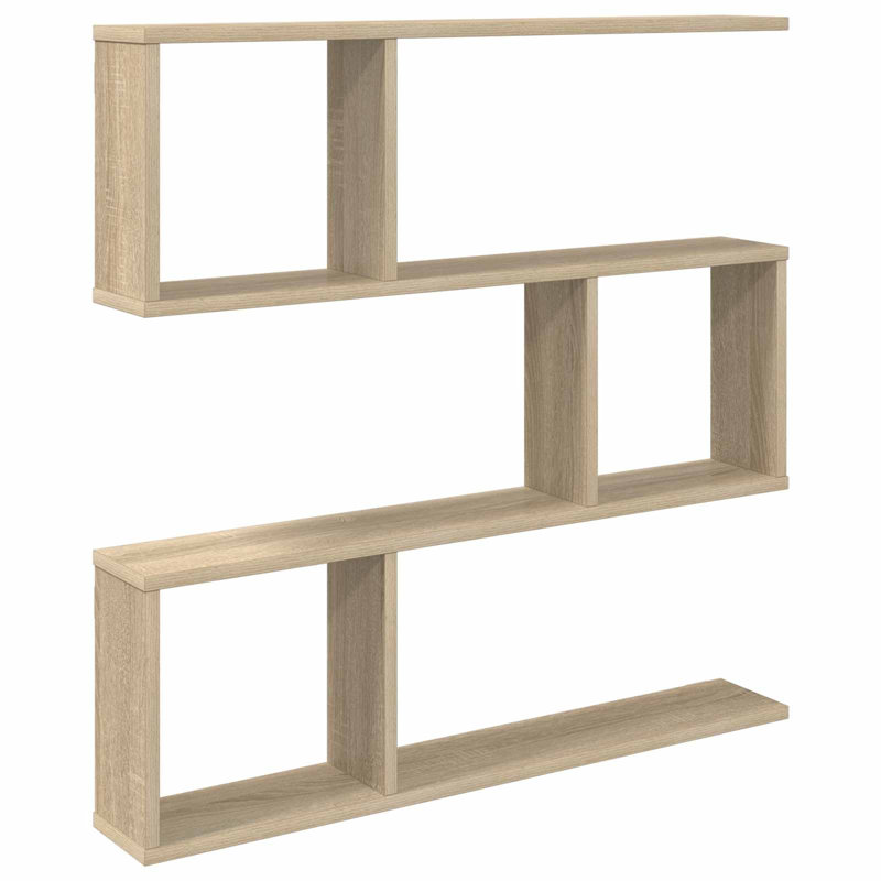  Wall Shelf with Shelf with Storage Engineered Wood Solution Home Indoor