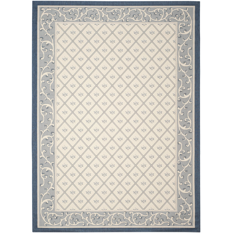Rubin Performance Geometric Indoor/Outdoor Area Rug, Rectangle 8' x 11'