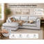 4 Seater Velvet Sofa & Chaise-134973893