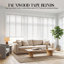 50mm Faux Wood Venetian Blinds with Decorative Tapes, Moisture Resistant & Easy to Clean-1369550819-1369550814