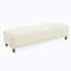 Repose-pieds confortable, blanc