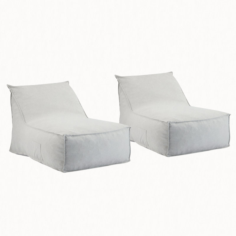 Fauteuil à billes Perry, gris clair, ensemble de 2, Gris clair