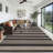 Washable Easy Jute Rug Modern Striped Living Room Rug with Non-Slip Backing, Non Shedding Neutral Floor Mats, Indoor Outdoor Carpet for Bedroom, Patio, Backyard-1702290313