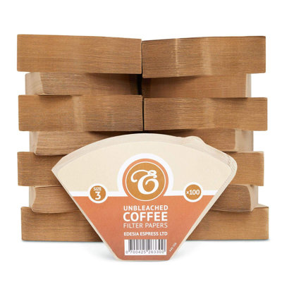 1500 Size 3 Brown Coffee Filter Paper Cones – Commercial Use