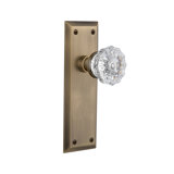 New York Plate with Crystal Door Knob