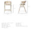 Solid Wood Arm Chair in Blonde-2107862480