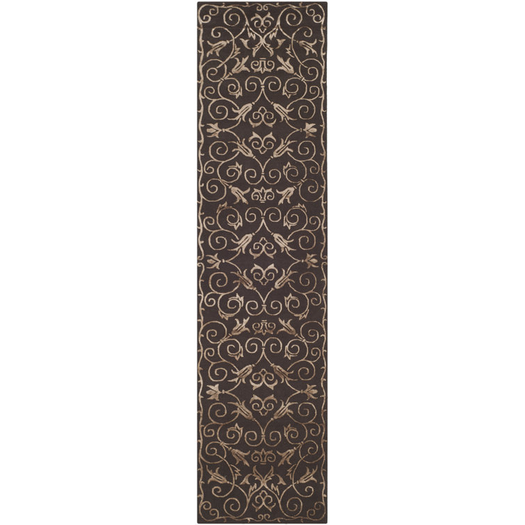 Tibetan Hand-Knotted Chocolate Area Rug