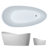 Dune 68'' x 34'' Soaking Solid Surface Bathtub-22940783