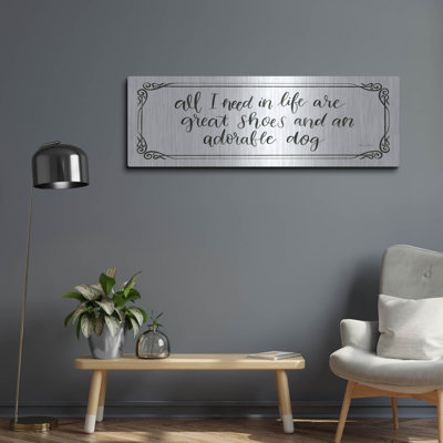 'Furry Fashion Friends 6' by Emily Adams Metal Wall Art