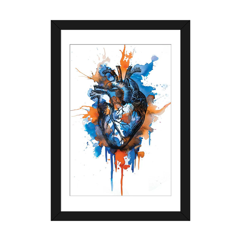 « tell », impression sur toile, H 18 po x l 12 po x P 1,5 po, Papier d'art encadré noir