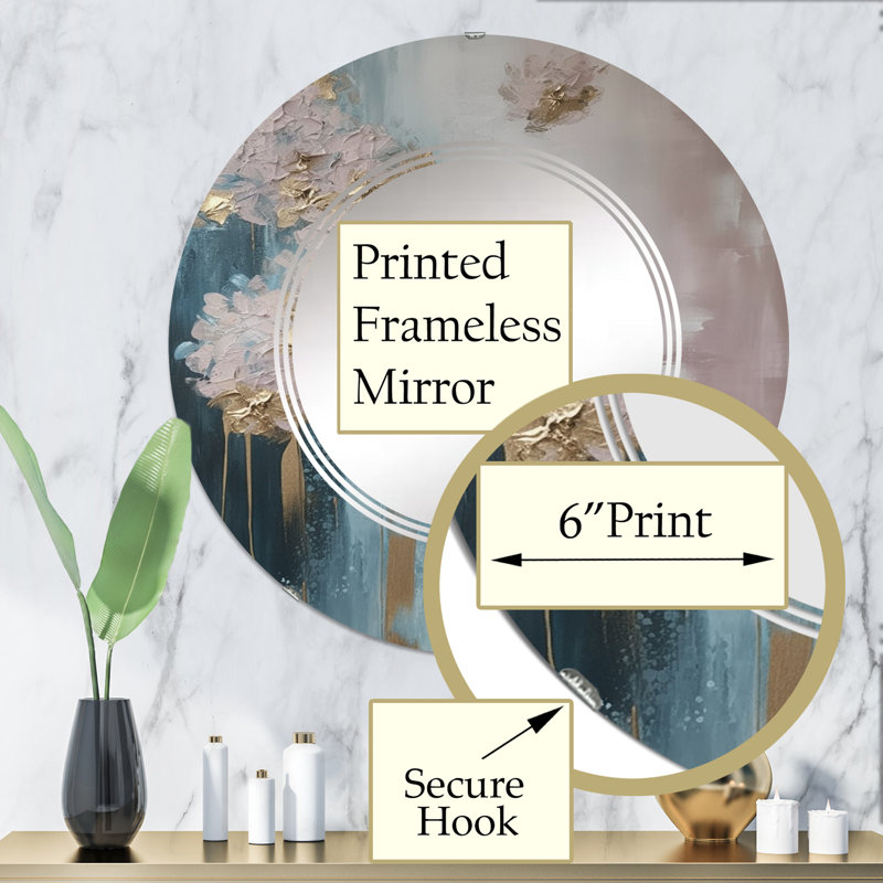 Miroir mural Wendelien, 32 po x 32 po