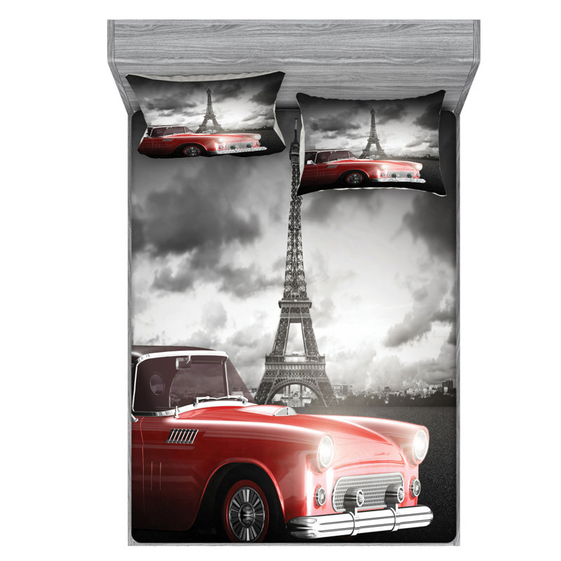 Microfiber Sheet Set, Full Sheet Set with Fitted Sheet