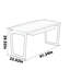Bureau moderne en bois de noyer noir moderne