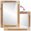 Solid Wood Rectangle Mirror