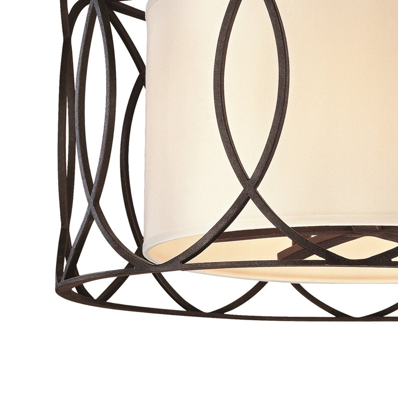 Sausalito 5 Light Foyer Pendant, Textured Iron