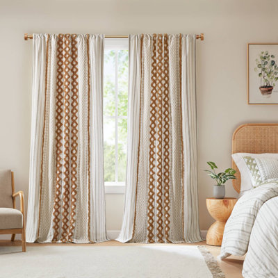Panneau de rideau simple Boho Imani