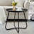 Modern Minimalist Patio End Table - Black-1743619157-1743619159