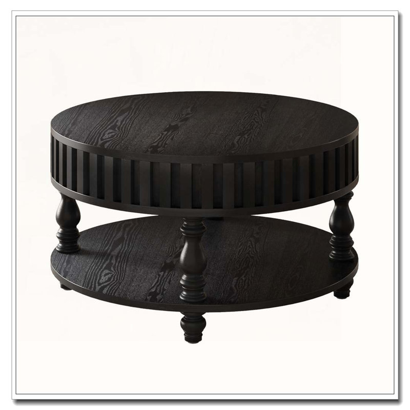 Table basse Farmhouse, Noir