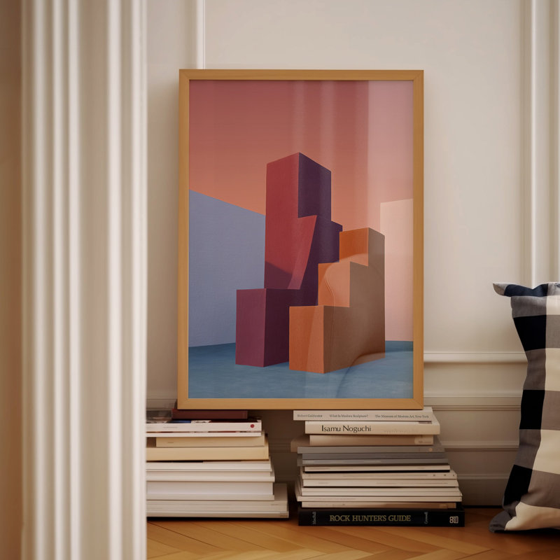 Form and Structure No. 02: Art abstrait géométrique, 30x40 in, Unframed
