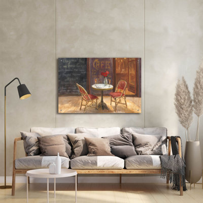 Art mural en verre «Cafe A Deux» par Danhui Nai