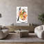 «Vibrant Shrimp Pasta», art mural moderne coloré abstrait-129003836