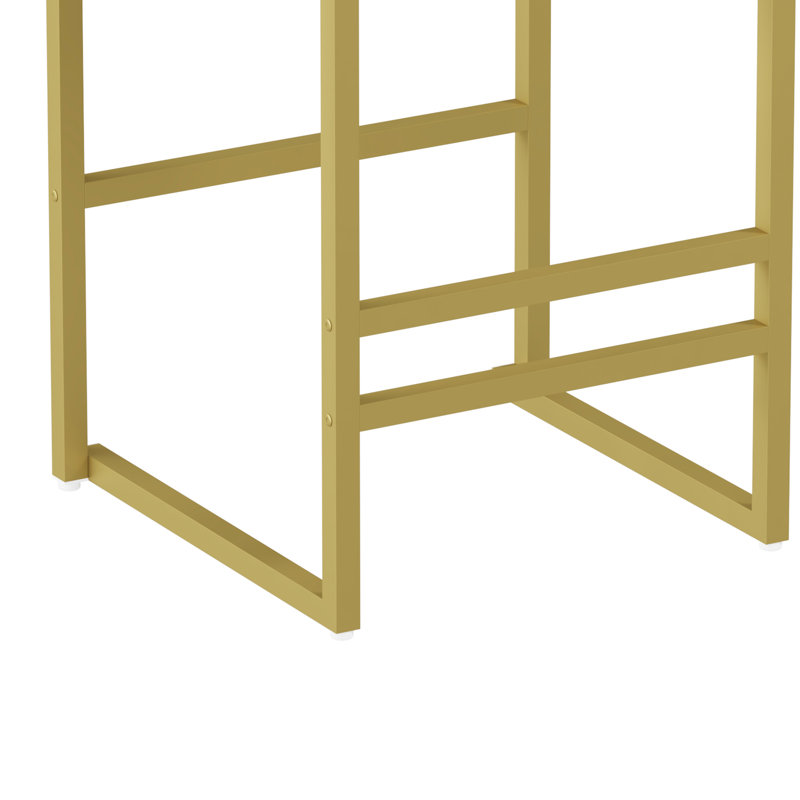 Tabourets de bar modernes en velours, hauteur du comptoir (lot de 2), dorés et noirs, bas, pour la cuisine et le coin repas. 2 tabourets noirs avec base en métal, gain de place.