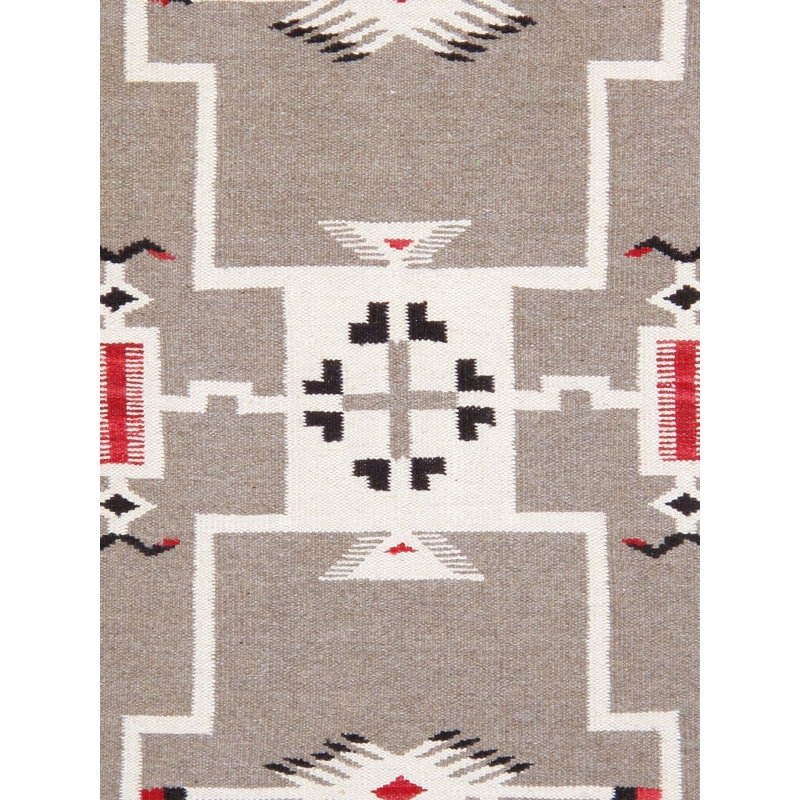 Isabelline Lyandra Reversible Wool Mocha Area Rug- 3'2'' X 5'