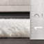 Tapis blanc en simili peau de mouton lavable à la machine Lluvia-922956785