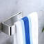 Porte-serviettes à main, porte-serviettes auto-adhésif pour salle de bain mural, argent