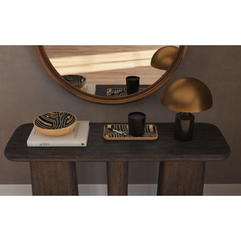 Zofia Rectangular Valet Tray, Black