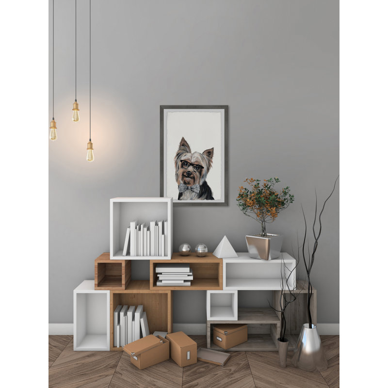 Rockstar Puppy by Marmont Hill - Single Picture Frame Print, 30cm H x 20cm W x 3.81cm D