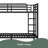 Metal Full XL Over Full XL Bunk Bed For Teens And Adults,Space-Saving/Noise Reduced/No Box Spring Needed