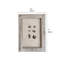 Ensemble de 3 cadres photo rustiques en bois vieilli pour cadres muraux ou de table
