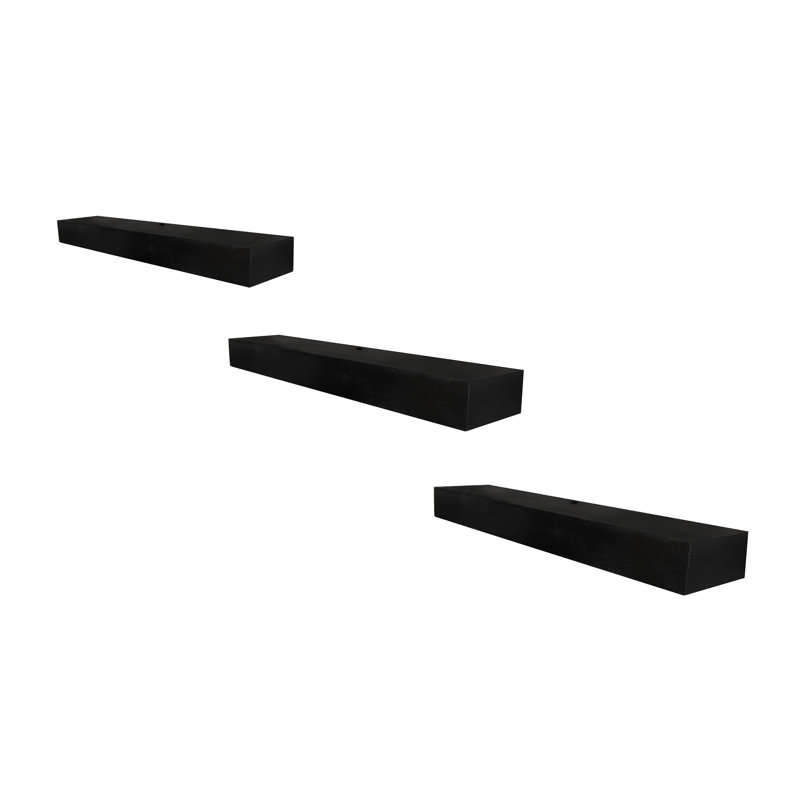 Tablettes flottantes en peuplier, H 6 po x l 36 po x P 8 po