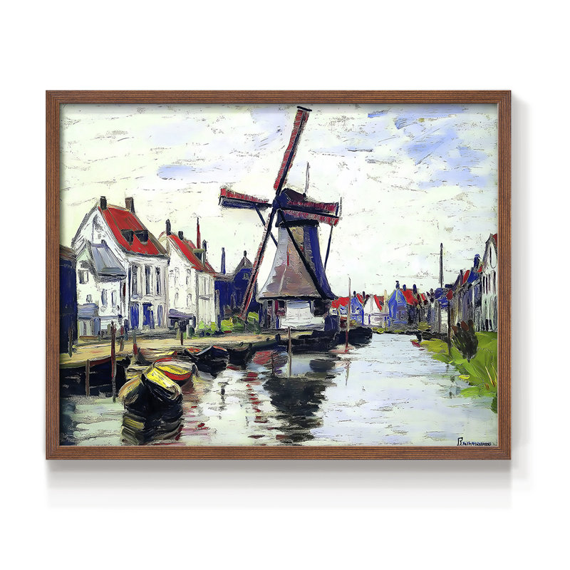 Paysage, série LX, reproduction encadrée, H 16 po x l 20 po, Noyer