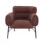 Chaise en tweed marron idéale pour les chambres à coucher relaxantes