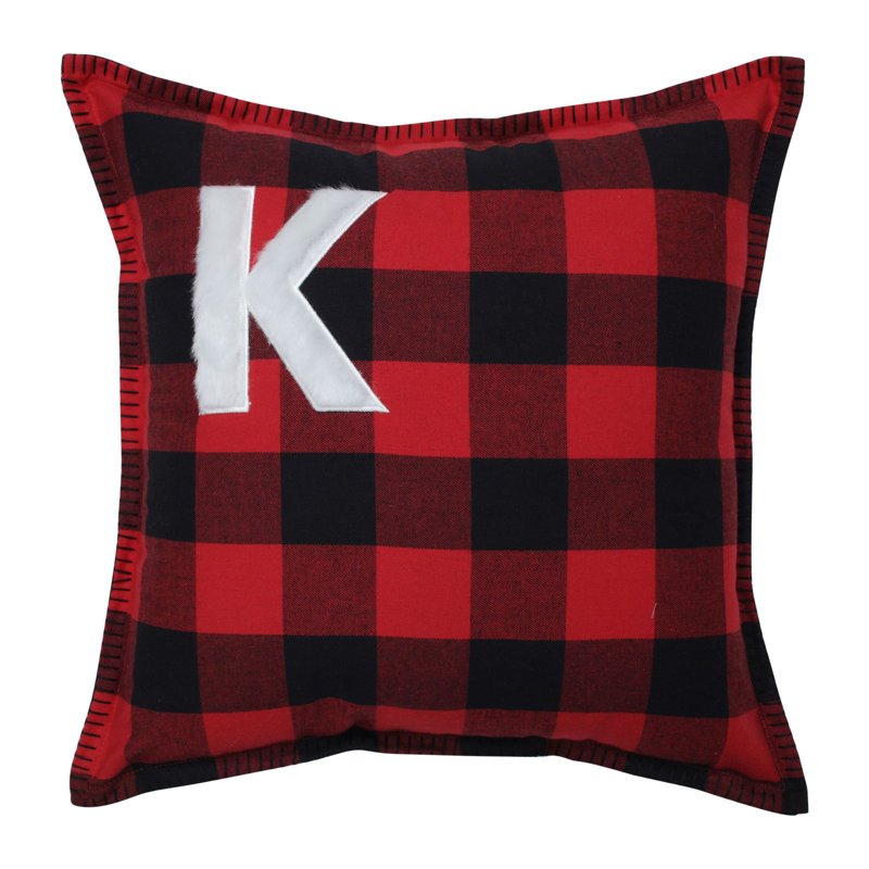 Plaid Reversible Throw Pillow, K