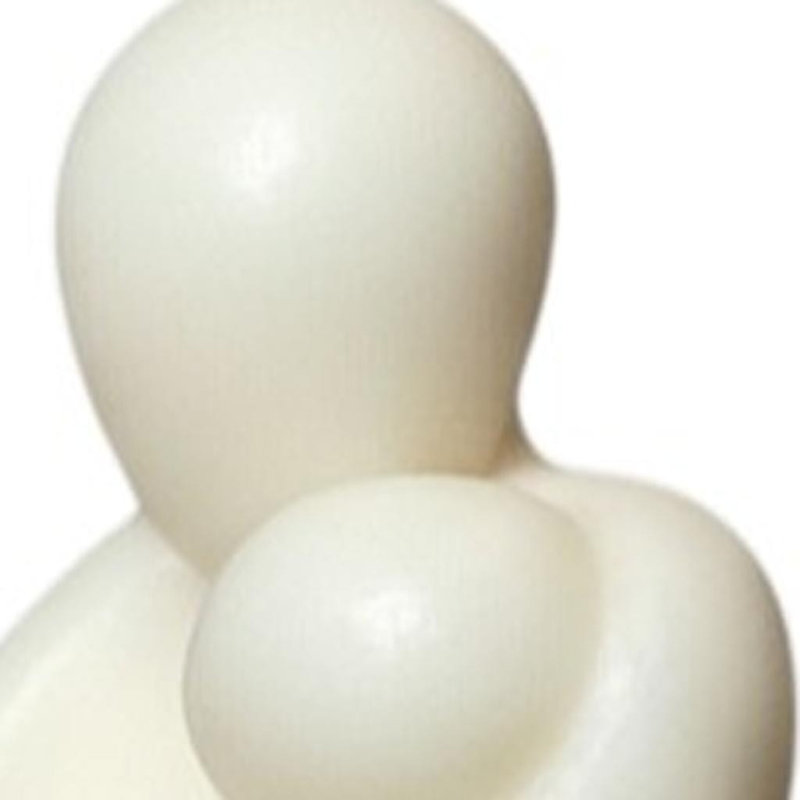Bougie dimensionnelle blanche 2 "mère et enfant parfumée à la vanille 2"