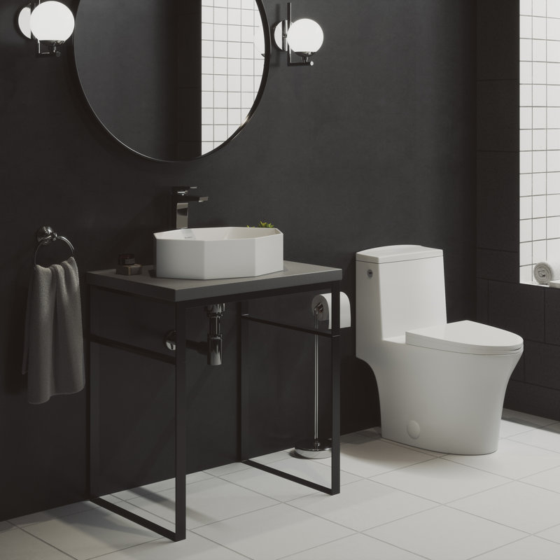 Hugo Dual-Flush Elongated One-Piece Toilet (Seat Included)