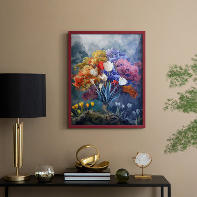 FLORAL Series DCCCXII Framed Print - Solid Wood