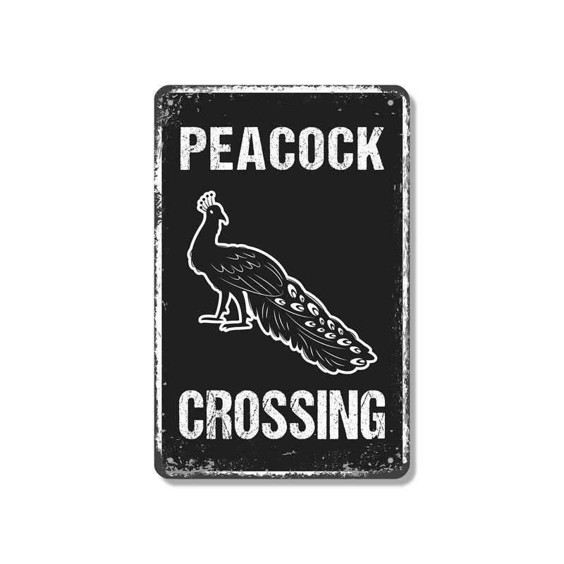 Peacock Crossing, H 18 po x l 12 po x P 0,1 po