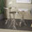 Rosalyn Aluminum Metal Side End Silver Accent Table with Textured Tree Branch Legs Set-1766554429