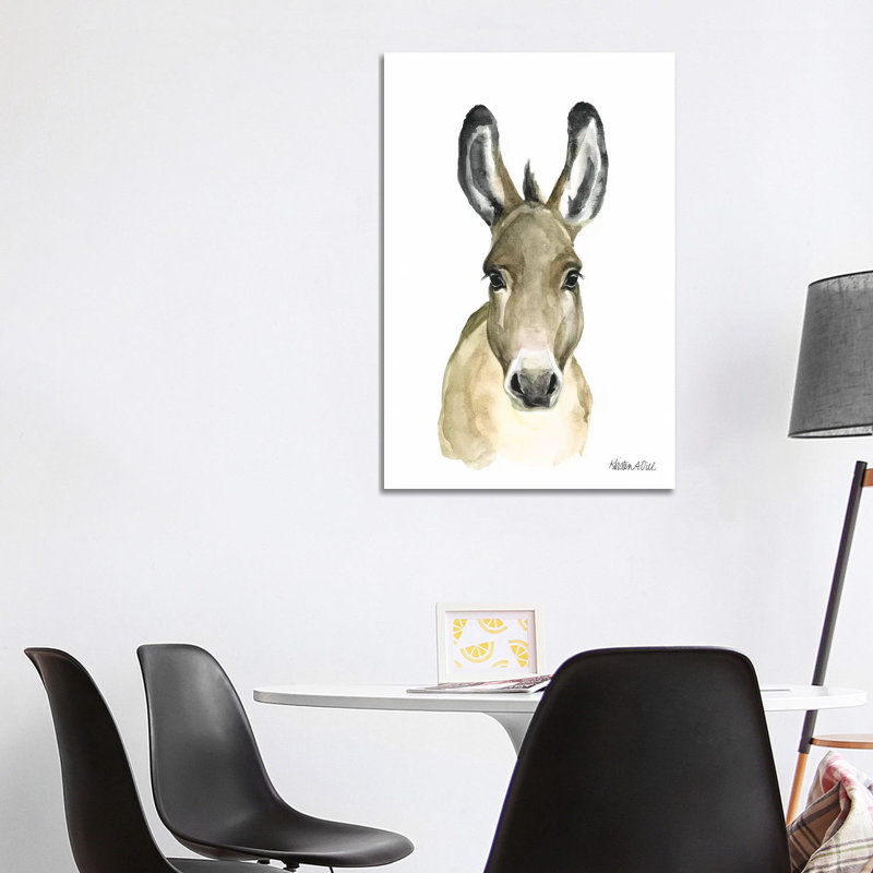 Donkey - Wrapped Canvas Gallery-Wrapped Canvas Giclée, 101.6 cm H x 66.04 cm W x 1.91 cm D