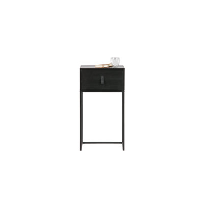 Zola 40cm W Metal Bedside Table