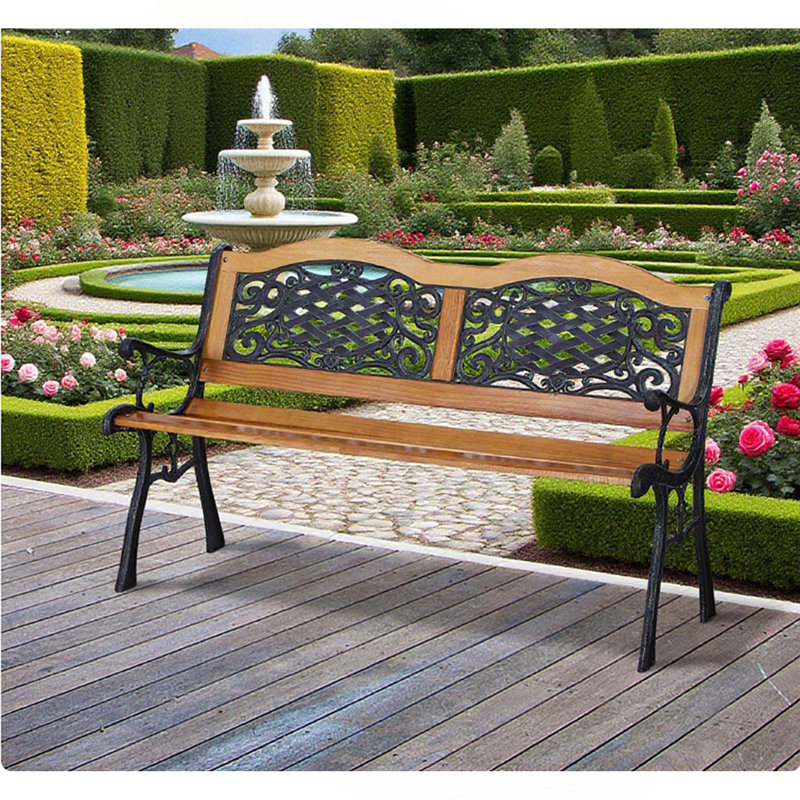 Banc de jardin extérieur, banc de patio de parc