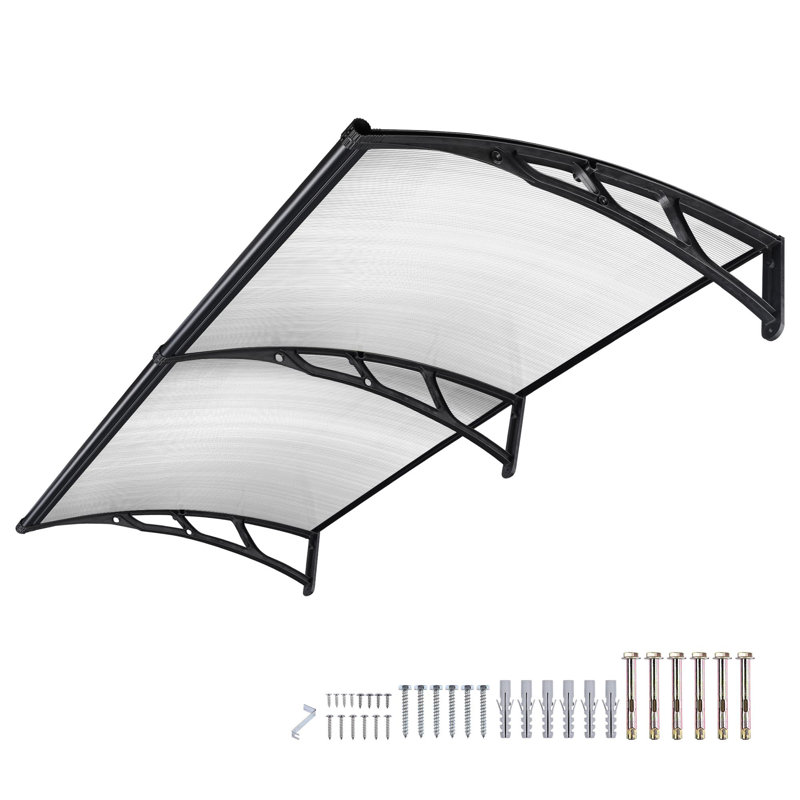 Yescom Outdoor Awning Patio Window Door Canopy Cover UV Protection Hollow Sheet