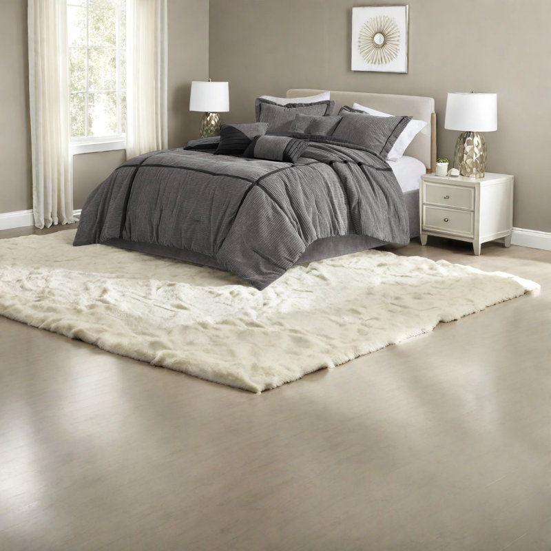 Luxury Grey Micro Corduroy Bedding Sets With Modern Design For Home