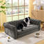 Chien moderne surélevé gris foncé, pour les chiens de grande taille et surdimensionnés, 55 po x 26,5 po x 17,5 po, 40,91 lb, lit gris élégant d'une capacité de 130 lb, grande capacité de poids confortable
