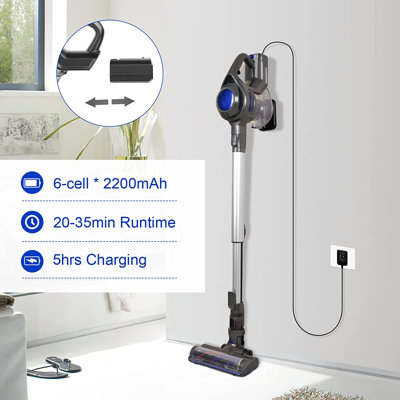 Symple Stuff Scanlon Cordless Bagless Stick Vacuum